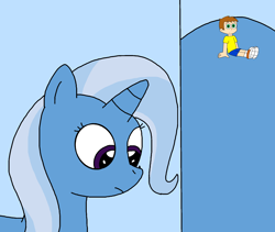 Size: 1900x1600 | Tagged: safe, artist:elmarcosluckydel96, artist:ultra-shounen-kai-z, imported from derpibooru, trixie, oc, oc:myron weaver, human, micro