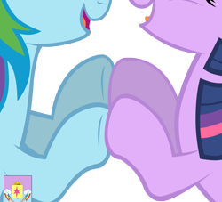 Size: 6000x5448 | Tagged: safe, artist:yourfavoritesenpai, imported from derpibooru, rainbow dash, twilight sparkle, absurd resolution, female, holding hooves, hooves, lesbian, more than words, shipping, simple background, transparent background, twidash, vector
