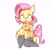 Size: 2480x2480 | Tagged: safe, artist:asprin white rabbit, imported from derpibooru, fluttershy, anthro, clothes, female, socks, solo, sweater, sweatershy, thigh highs