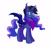 Size: 1200x1200 | Tagged: safe, artist:jokerpony, imported from derpibooru, princess luna, bat pony, pony, ask teen chrysalis, bandana, bat ponified, cigarette, ear piercing, female, looking at you, lunabat, piercing, race swap, simple background, smiling, smoking, solo