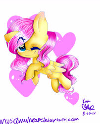 Size: 5100x6300 | Tagged: safe, artist:sundaeswirl, imported from derpibooru, fluttershy, absurd resolution, female, solo, wink