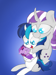 Size: 1500x2000 | Tagged: safe, artist:vengefulstrudel, imported from derpibooru, shining armor, twilight sparkle, twilight velvet, pony, unicorn, baby, baby pony, babylight sparkle, brother and sister, colt, cute, female, filly twilight sparkle, floppy ears, foal, holding a pony, lidded eyes, male, open mouth, siblings, sitting, smiling, twiabetes, younger