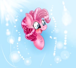 Size: 746x664 | Tagged: safe, artist:tehcherrydeviant6911, imported from derpibooru, pinkie pie, blushing, chibi, female, solo