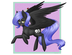 Size: 3300x2550 | Tagged: safe, artist:noodlefreak88, imported from derpibooru, oc, oc only, oc:cloudy night, pegasus, pony, female, gift art, mare, solo