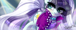 Size: 1000x400 | Tagged: safe, artist:kikuri-tan, imported from derpibooru, coloratura, countess coloratura, female, solo