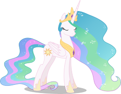 Size: 5484x4270 | Tagged: safe, artist:starnight5, imported from derpibooru, princess celestia, pony, .svg available, absurd resolution, female, mare, simple background, solo, transparent background, vector