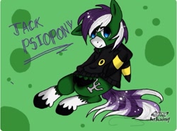 Size: 602x448 | Tagged: safe, artist:kawaiiakumachan, imported from derpibooru, oc, oc only, oc:jack psiopony, clothes, simple background, sweater