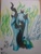 Size: 768x1024 | Tagged: safe, artist:mady, imported from derpibooru, queen chrysalis, changeling, changeling queen, crown, female, jewelry, regalia, solo, traditional art