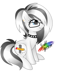 Size: 2474x3091 | Tagged: safe, artist:scarlet-spectrum, imported from derpibooru, oc, oc only, oc:silver tiara, glasses, simple background, solo, transparent background