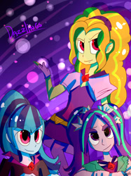 Size: 660x883 | Tagged: safe, artist:mariogamesandenemies, imported from derpibooru, adagio dazzle, aria blaze, sonata dusk, equestria girls