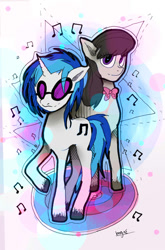 Size: 520x788 | Tagged: safe, artist:mariogamesandenemies, imported from derpibooru, dj pon-3, octavia melody, vinyl scratch, backwards cutie mark