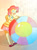 Size: 490x670 | Tagged: safe, artist:mariogamesandenemies, imported from derpibooru, pinkie pie, human, ball, beach ball, female, humanized, looking at you, solo