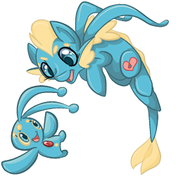 Size: 800x800 | Tagged: safe, artist:paintsplatter, imported from derpibooru, manaphy, pokémon, ponified, video game