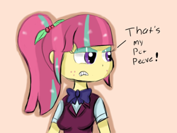 Size: 1024x768 | Tagged: safe, artist:mildockart, imported from derpibooru, sour sweet, equestria girls, friendship games, angry, annoyed, clothes, crystal prep academy, crystal prep academy uniform, female, pet peeve, ponytail, school uniform, solo