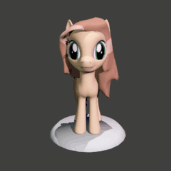 Size: 375x375 | Tagged: safe, artist:fillerartist, deleted from derpibooru, imported from derpibooru, oc, oc only, oc:milly millstone, 3d, animated, blender, plot, solo