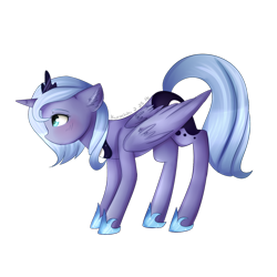 Size: 1500x1500 | Tagged: safe, artist:kurochhi, imported from derpibooru, princess luna, female, s1 luna, simple background, solo, transparent background