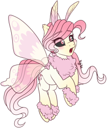 Size: 1024x1221 | Tagged: safe, artist:diigii-doll, imported from derpibooru, oc, oc only, mothpony, original species, simple background, solo, transparent background