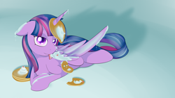 Size: 1024x576 | Tagged: safe, artist:dusthiel, imported from derpibooru, twilight sparkle, alicorn, pony, castle sweet castle, cute, female, food, horn impalement, i'm pancake, mare, pancakes, solo, twiabetes, twilight sparkle (alicorn), whipped cream