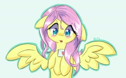 Size: 1618x1007 | Tagged: safe, artist:kawaiipony2, imported from derpibooru, fluttershy, female, floppy ears, letter, solo