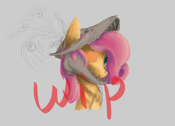 Size: 2000x1440 | Tagged: safe, artist:coltconcept, imported from derpibooru, fluttershy, female, solo, watermark, wip