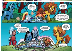 Size: 1328x936 | Tagged: safe, artist:brendahickey, idw, imported from derpibooru, decepticolt, goldcap, rainbow dash, zappityhoof, spoiler:comic, spoiler:comicff25, net