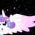 Size: 256x256 | Tagged: safe, imported from derpibooru, princess flurry heart, spoiler:s06, animated, female, looking at you, solo, space, stars