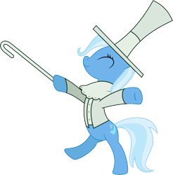 Size: 4000x4066 | Tagged: safe, artist:jeatz-axl, imported from derpibooru, trixie, pony, bipedal, clothes, excalibur, female, hat, parody, solo, soul eater, top hat