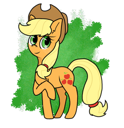 Size: 1034x1066 | Tagged: safe, artist:killercole18, imported from derpibooru, applejack, crossed hooves, female, simple background, solo, transparent background