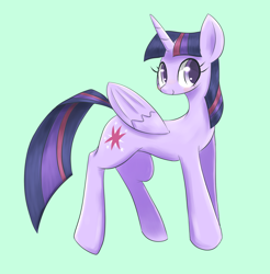 Size: 1936x1971 | Tagged: safe, artist:91o42, imported from derpibooru, twilight sparkle, alicorn, pony, female, mare, simple background, smiling, solo, twilight sparkle (alicorn)