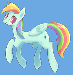 Size: 1833x1895 | Tagged: safe, artist:91o42, imported from derpibooru, rainbow dash, female, simple background, smiling, solo