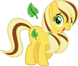 Size: 2910x2473 | Tagged: safe, artist:xebck, imported from derpibooru, oc, oc only, oc:ginger gold, cutie mark, offspring, parent:applejack, parent:caramel, parents:carajack, simple background, solo, transparent background, vector, wink