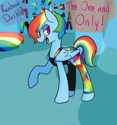 Size: 798x857 | Tagged: safe, artist:charlie-bad-touch, deleted from derpibooru, imported from derpibooru, rainbow dash, alternate hairstyle, clothes, rainbow dash always dresses in style, solo