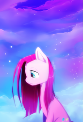 Size: 617x900 | Tagged: safe, artist:skyeypony, imported from derpibooru, part of a set, pinkie pie, crying, female, pinkamena diane pie, sad, solo, windswept mane