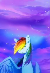 Size: 617x900 | Tagged: safe, artist:skyeypony, imported from derpibooru, part of a set, rainbow dash, crying, female, sad, solo, windswept mane