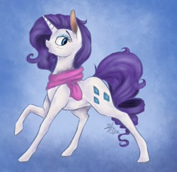 Size: 600x582 | Tagged: safe, artist:eternalsubscriber, imported from derpibooru, rarity, clothes, female, scarf, solo