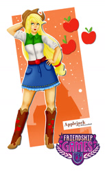 Size: 867x1416 | Tagged: safe, artist:ilicarriedoll, imported from derpibooru, applejack, equestria girls, female, solo