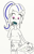 Size: 339x533 | Tagged: artist needed, safe, artist:php162, imported from derpibooru, sonata dusk, human, belly button, braces, clothes, humanized, midriff, monochrome, short shirt, sink