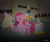 Size: 3508x2953 | Tagged: safe, artist:skunkiss, imported from derpibooru, madame leflour, mr. turnip, pinkamena diane pie, pinkie pie, rocky, party of one, female, running makeup, sad, solo
