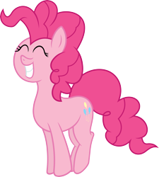 Size: 5407x6000 | Tagged: safe, artist:gian2020, artist:slb94, color edit, edit, imported from derpibooru, pinkie pie, absurd resolution, colored, cute, excited, eyes closed, female, happy, pronking, simple background, smiling, solo, transparent background, vector
