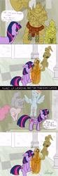 Size: 2400x7200 | Tagged: safe, artist:php73, imported from derpibooru, pinkie pie, rainbow dash, twilight sparkle, alicorn, pony, bonfire, comic, crossover, dark souls, dragon slayer ornstein, executioner smough, female, fire, lady of the darkling, mare, twilight is not amused, twilight sparkle (alicorn), twilight sparkle is not amused, unamused