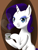 Size: 1024x1331 | Tagged: safe, artist:lightning-dart, imported from derpibooru, rarity, cup, female, food, missing cutie mark, solo, tea