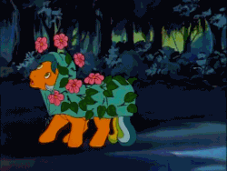 Size: 478x360 | Tagged: safe, imported from derpibooru, screencap, masquerade (g1), florie, pegasus, pony, twinkle eyed pony, fugitive flowers, my little pony 'n friends, animated, crying, female, g1, mare, scared, vine, what were they thinking, you know for kids