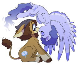 Size: 961x832 | Tagged: dead source, safe, artist:kianamai, imported from derpibooru, oc, oc only, oc:tranquil feather, oc:wandering mind, donkey, pegasus, pony, boop, donkey oc, female, floppy ears, lesbian, lopolala, noseboop, nuzzling, oc x oc, ponysona, shipping, simple background, tail feathers, upside down, wavy mouth, white background