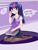 Size: 1024x1346 | Tagged: safe, artist:stalking-pantsu, imported from derpibooru, twilight sparkle, human, anime, anime style, book, clothes, deviantart watermark, eared humanization, female, glasses, hime cut, horned humanization, humanized, japanese, missing shoes, moe, necktie, obtrusive watermark, pantyhose, pleated skirt, school uniform, shirt, skirt, solo, vest, watermark