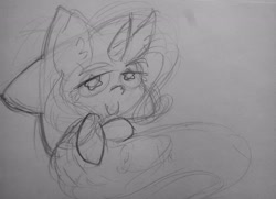 Size: 3167x2290 | Tagged: safe, artist:hihipuffy, imported from derpibooru, trixie, pony, unicorn, female, mare, sketch, solo, traditional art