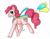 Size: 1000x785 | Tagged: safe, artist:trunksi, imported from derpibooru, pinkie pie, balloon, clothes, female, ribbon, scarf, solo