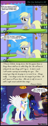 Size: 1529x3976 | Tagged: safe, artist:toxic-mario, imported from derpibooru, derpy hooves, princess celestia, princess luna, pegasus, pony, comic, derpy hooves is not amused, derpygate, female, food, letter, mare, muffin, offscreen character, sisters, trollestia