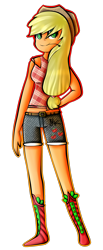 Size: 1031x2500 | Tagged: safe, artist:applejacks2, imported from derpibooru, applejack, human, female, humanized, solo