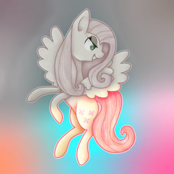 Size: 2500x2500 | Tagged: safe, artist:applejacks2, imported from derpibooru, fluttershy, discorded, female, flutterbitch, solo