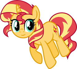 Size: 5822x5216 | Tagged: safe, artist:osipush, imported from derpibooru, sunset shimmer, pony, unicorn, equestria girls, absurd resolution, cute, female, shimmerbetes, simple background, solo, transparent background, vector